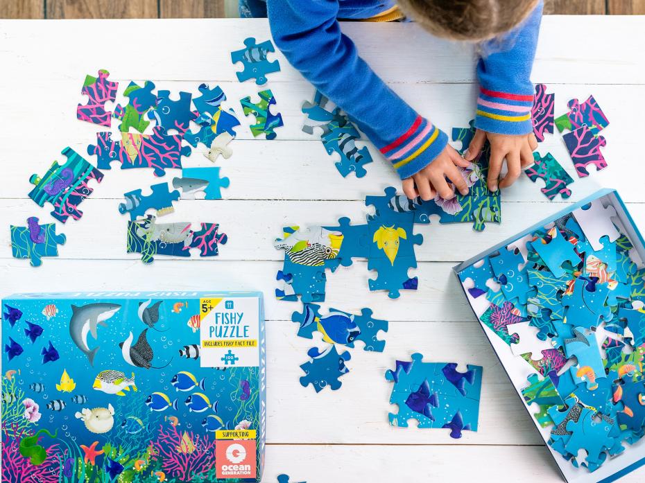 Our  Fishy puzzle is 100% plastic free